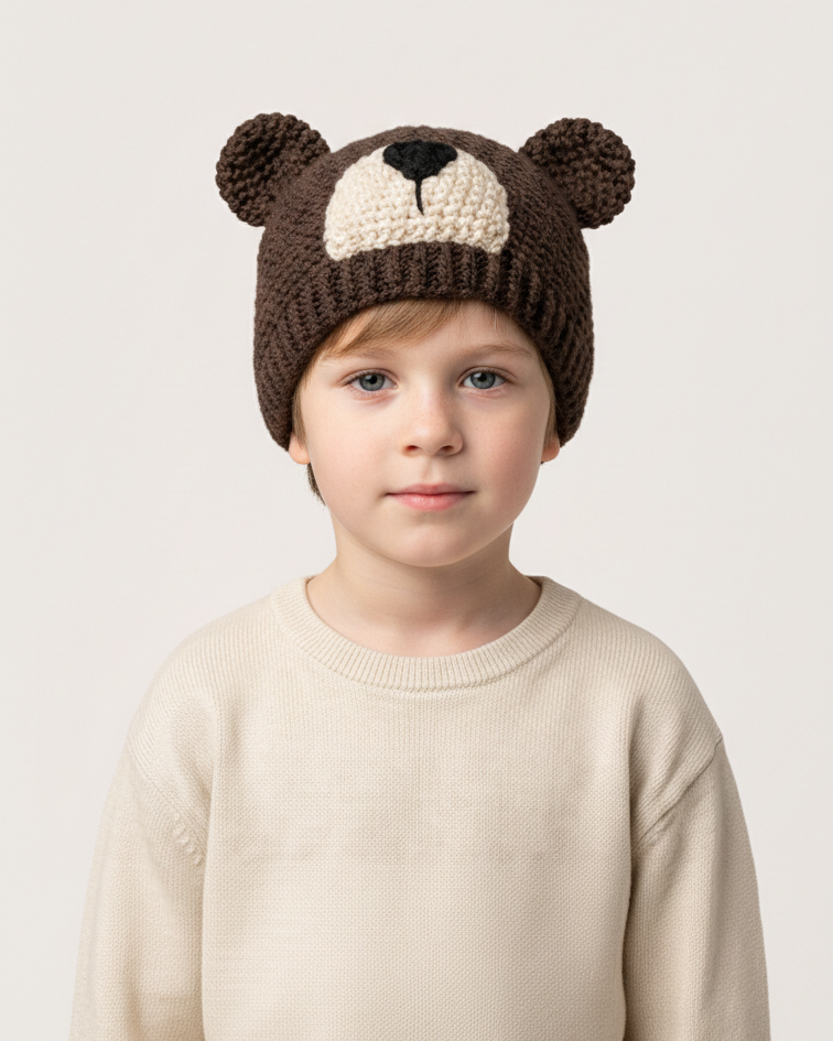 Crochet Bear Hat Pattern