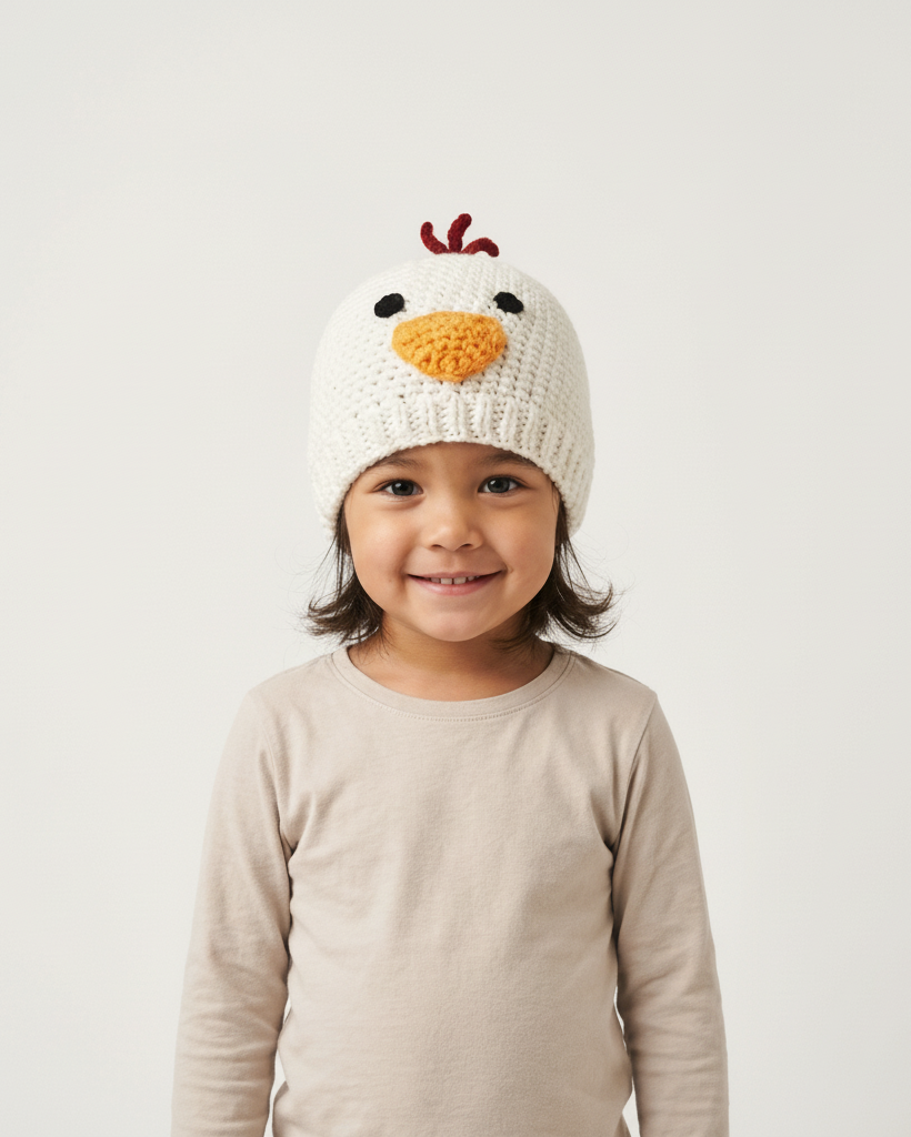 Crochet Chicken Hat Pattern
