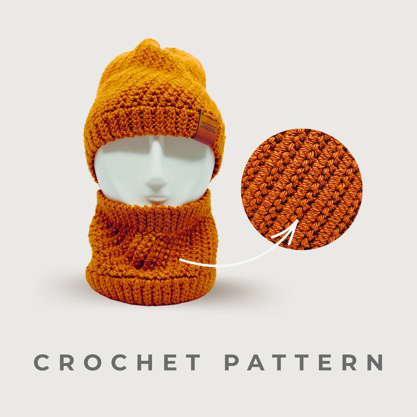Crochet Graceful Twists Hat and Cowl Pattern Bundle