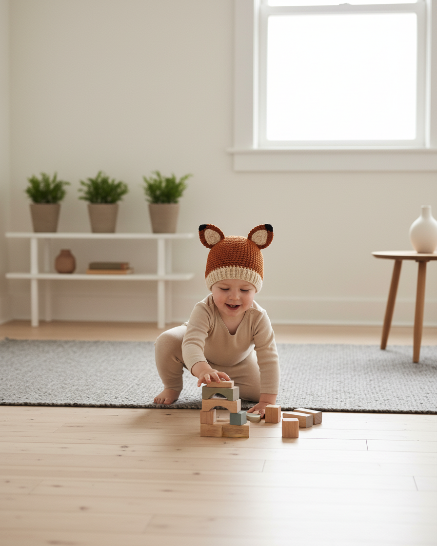 Crochet Fox Hat Pattern