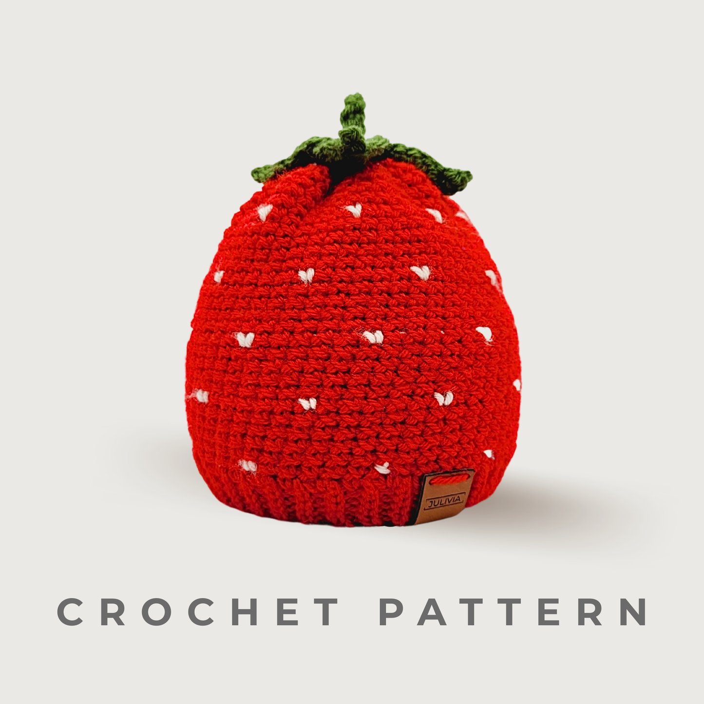 Crochet Strawberry Hat Pattern