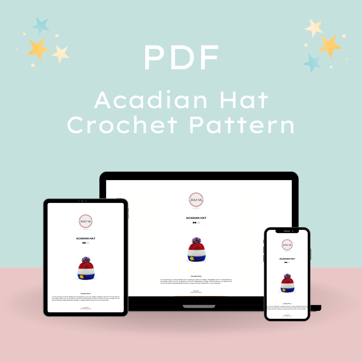 Crochet Acadian Hat Pattern