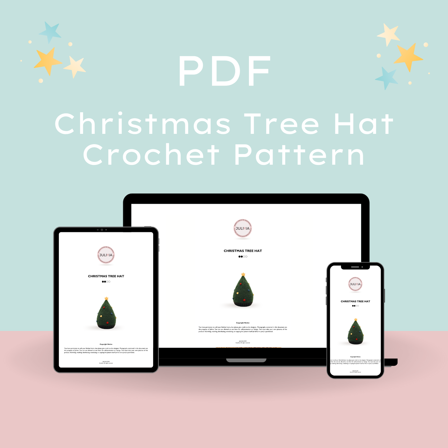 Crochet Christmas Tree Hat Pattern