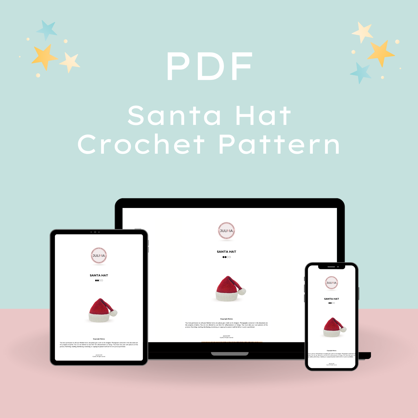 Crochet Santa Hat Pattern