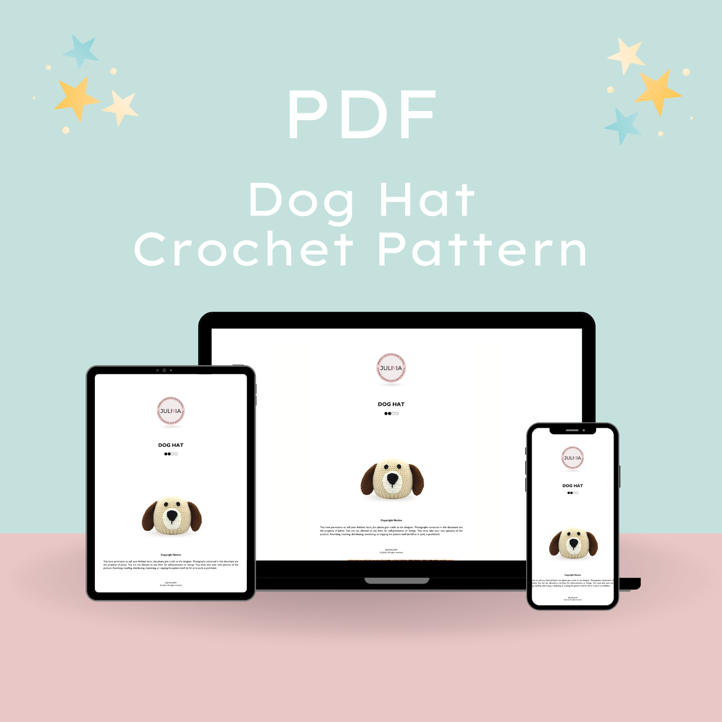 Crochet Dog Hat Pattern