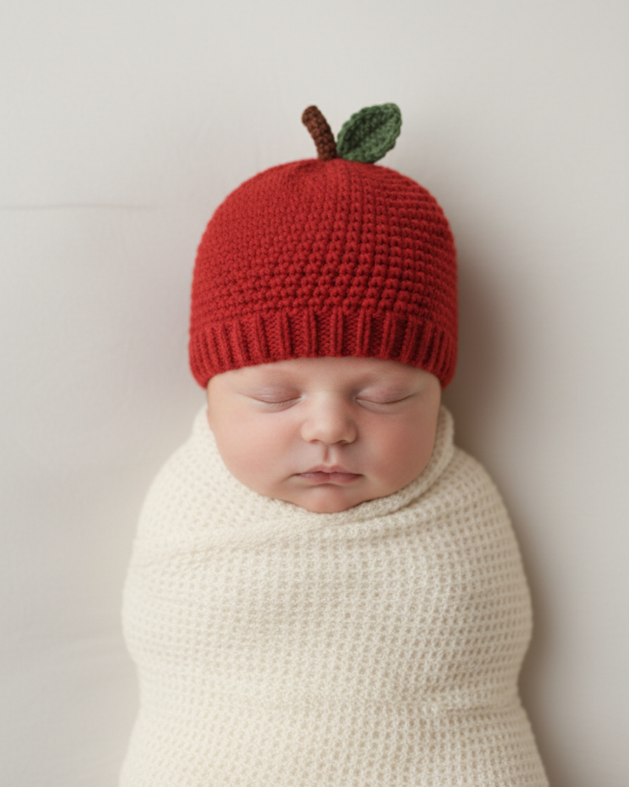 Crochet Apple Hat Pattern