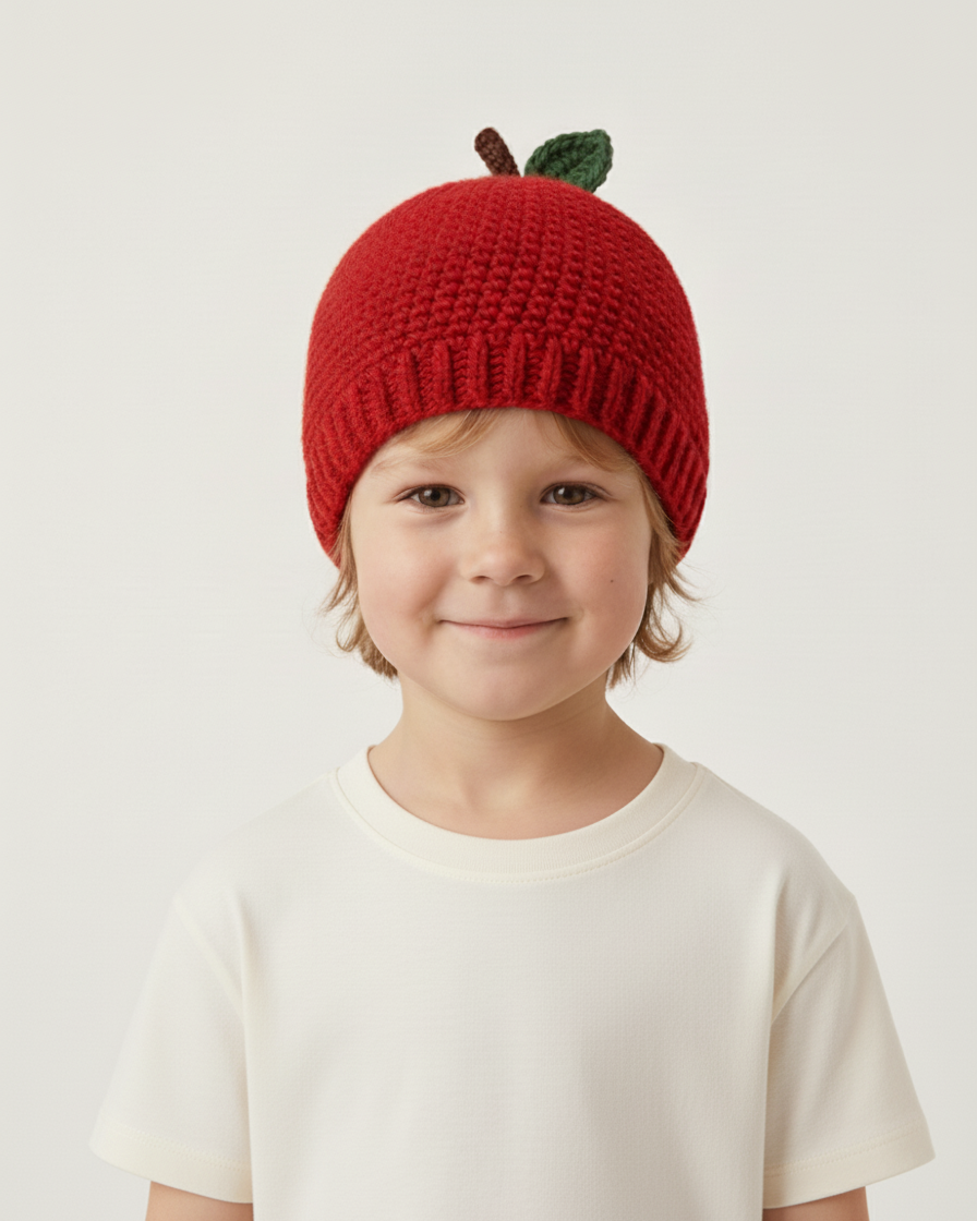Crochet Apple Hat Pattern