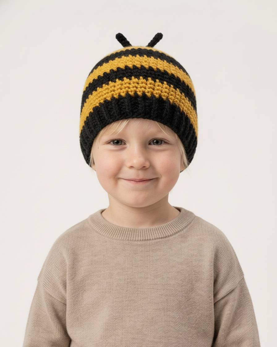 Crochet Bee Hat Pattern