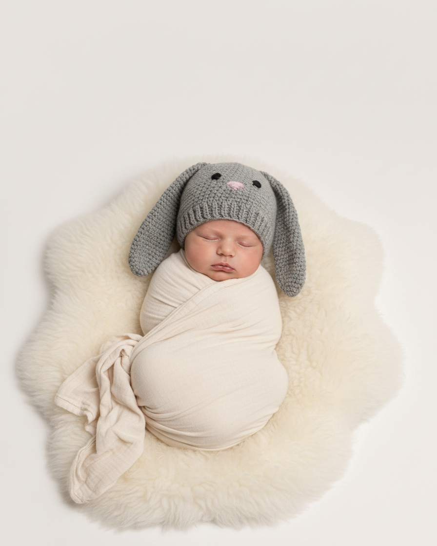 Crochet Bunny  Hat Pattern