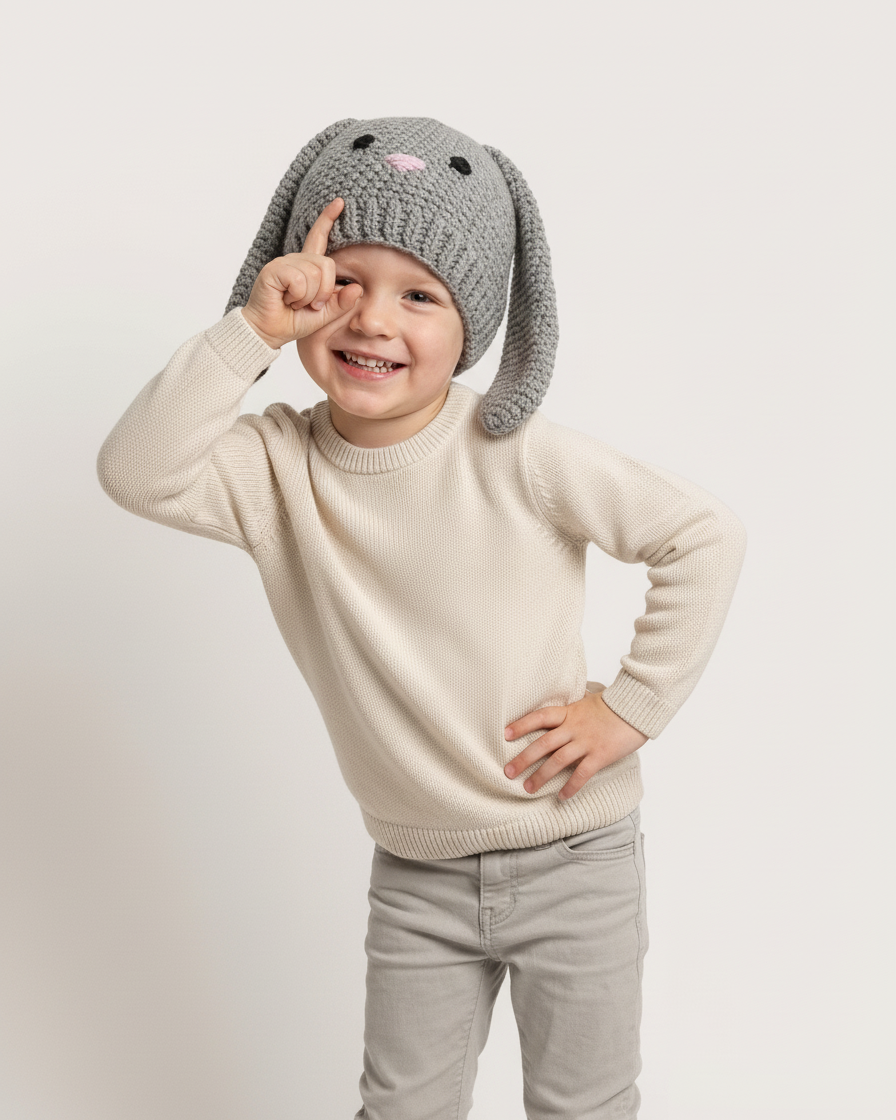 Crochet Bunny  Hat Pattern