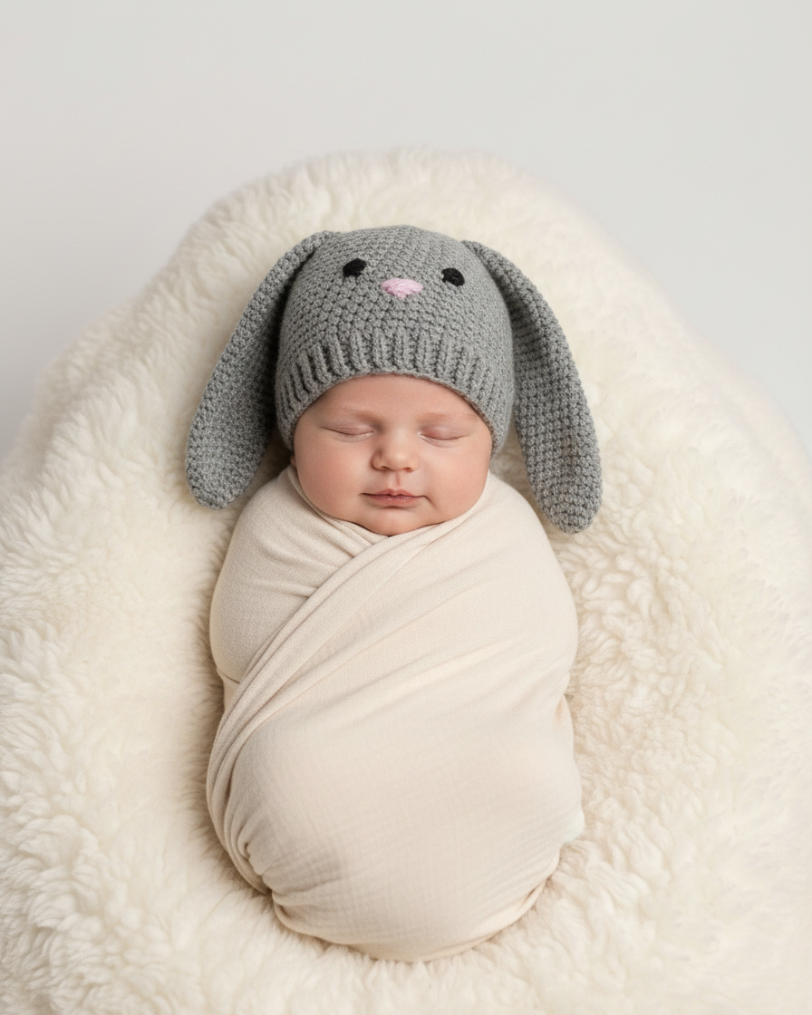 Crochet Bunny  Hat Pattern