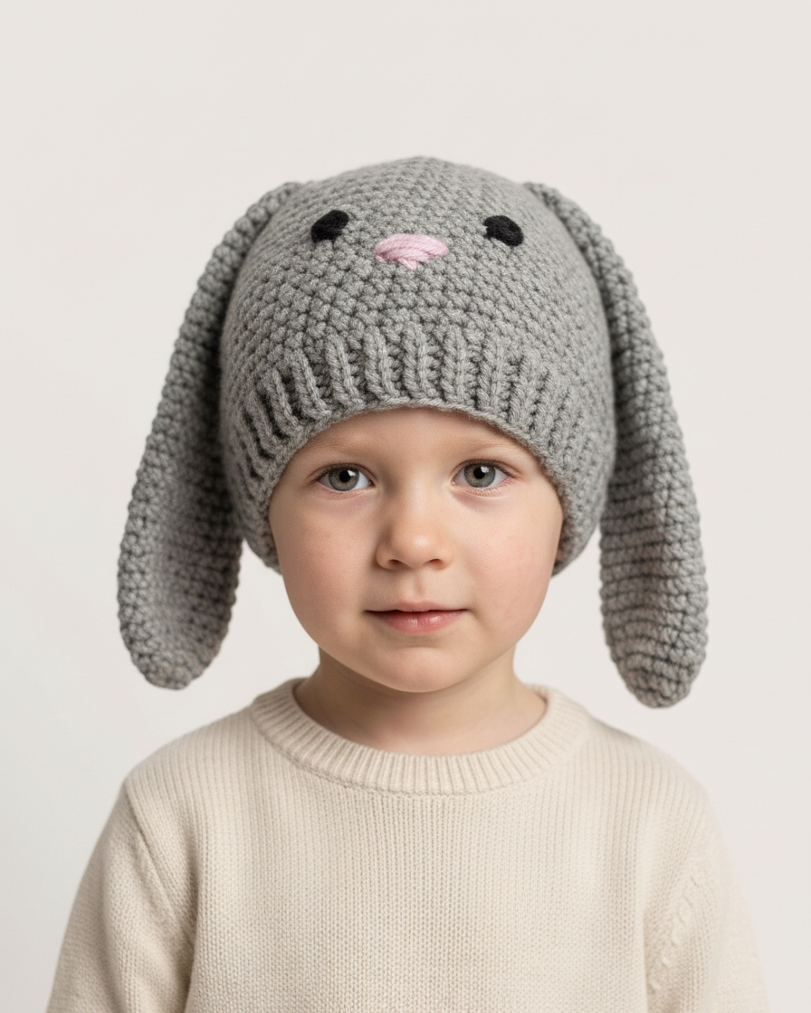 Crochet Bunny  Hat Pattern