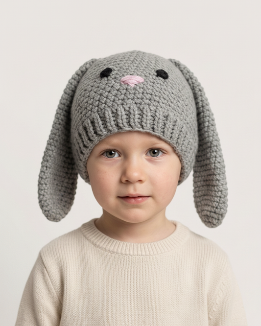 Crochet Bunny  Hat Pattern