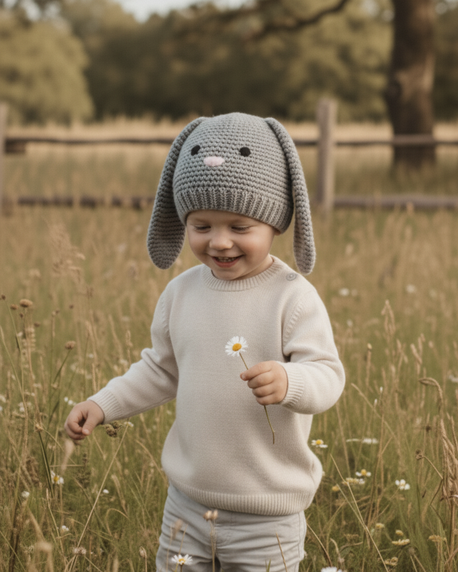 Crochet Bunny  Hat Pattern