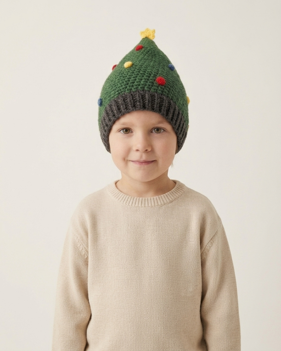 Crochet Christmas Tree Hat Pattern