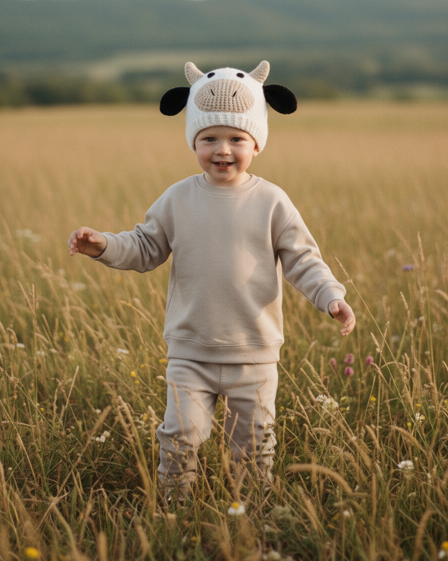 Crochet Cow Hat Pattern