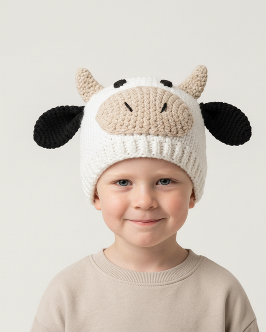 Crochet Cow Hat Pattern