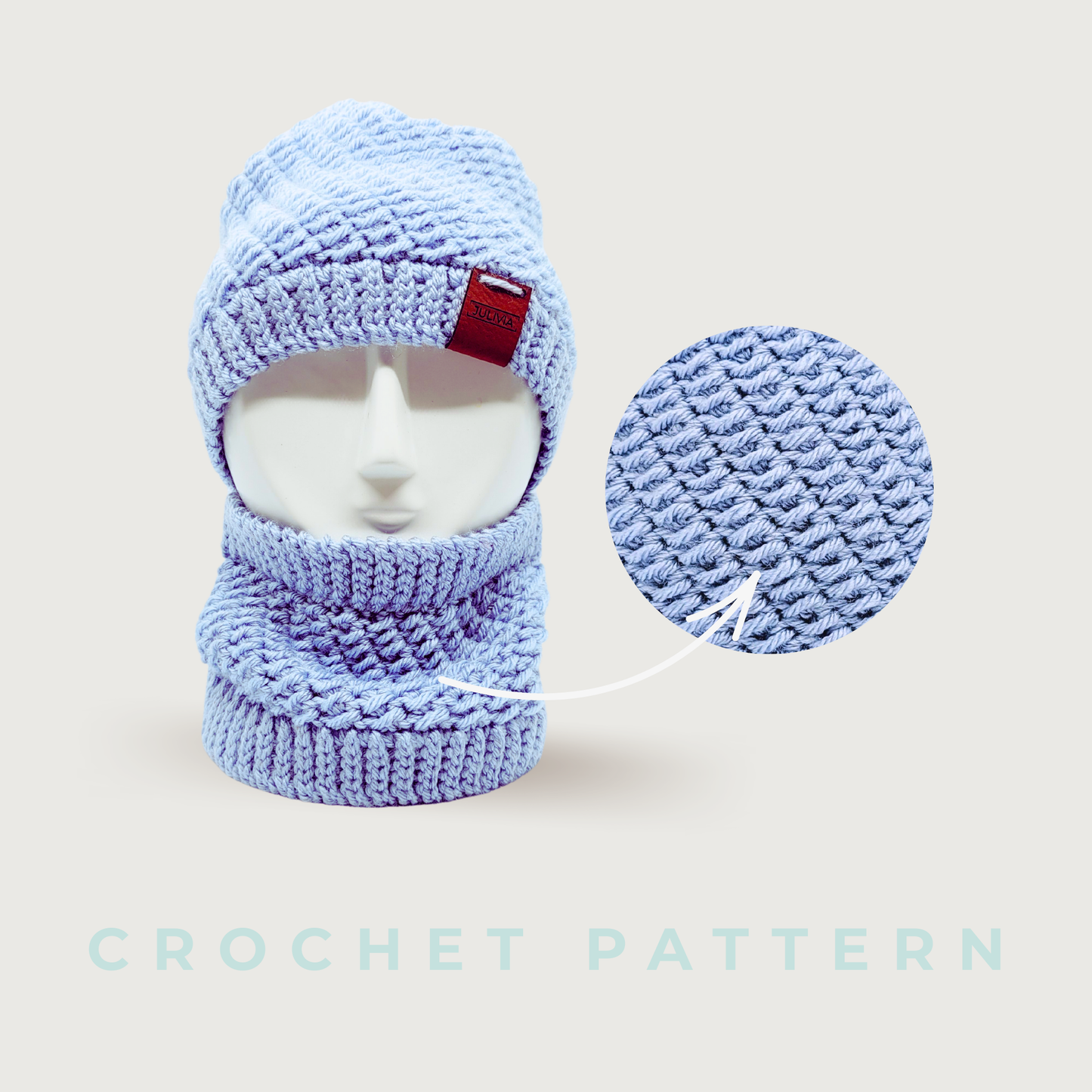Crochet Behind the Scene Hat and Cowl Pattern Bundle