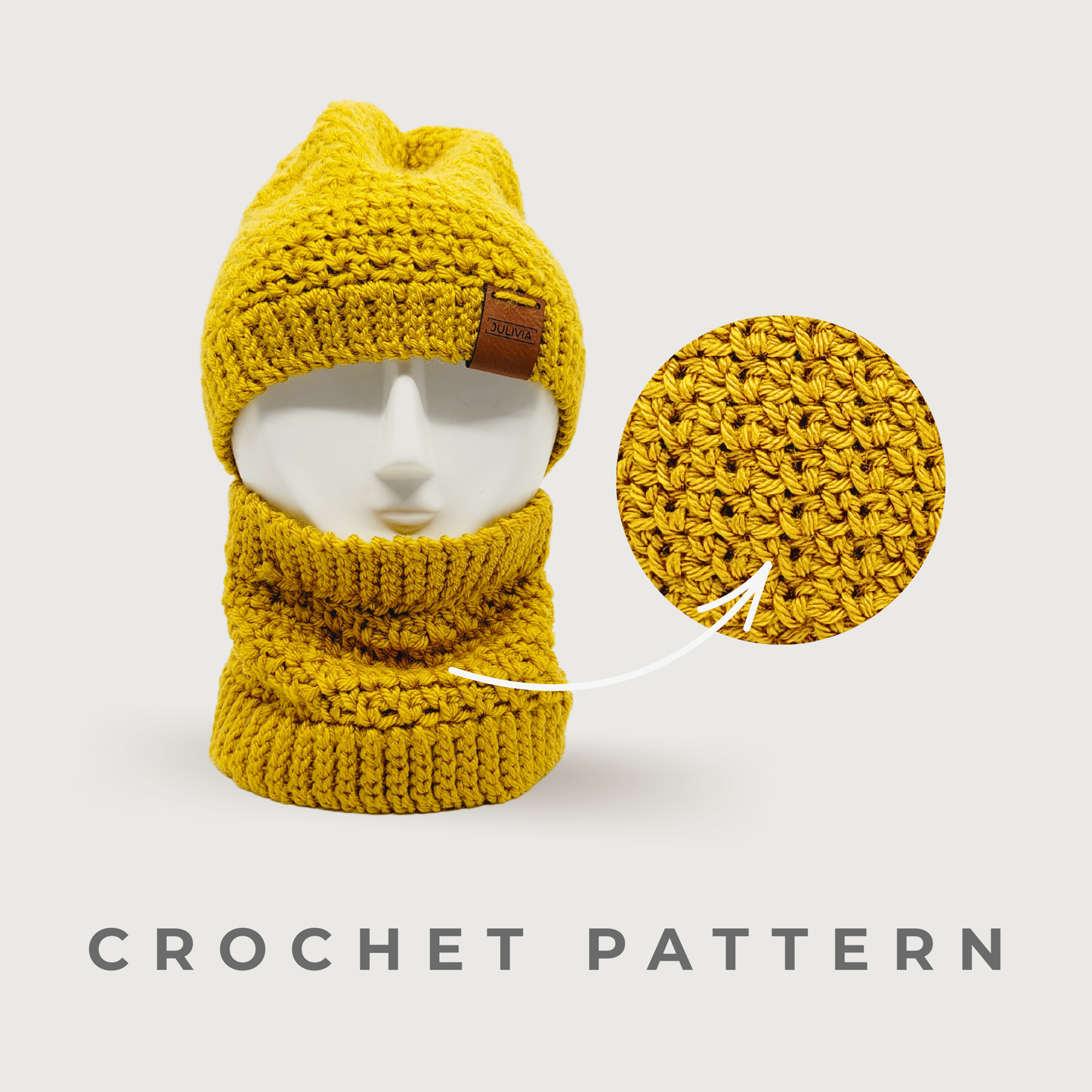 Crochet Good Vibes Hat and Cowl Pattern Bundle