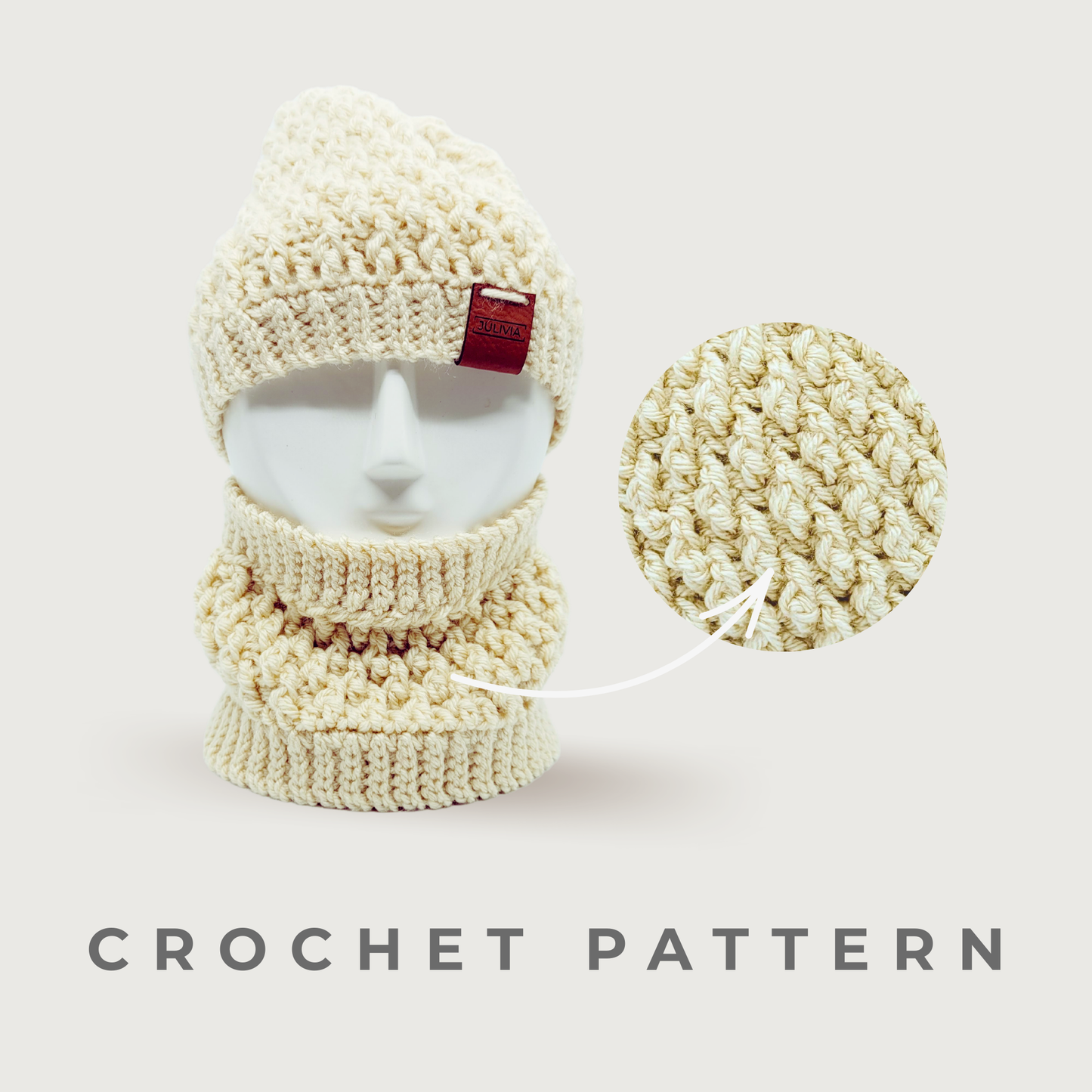 Crochet New Peaks Hat and Cowl Pattern Bundle