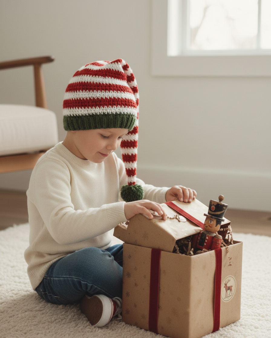 Crochet Festive Stripes Hat Pattern
