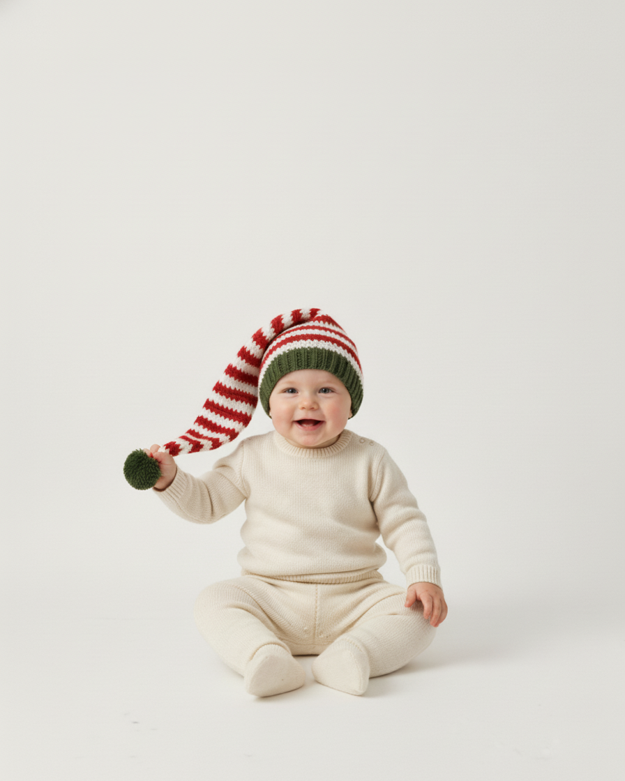 Crochet Festive Stripes Hat Pattern
