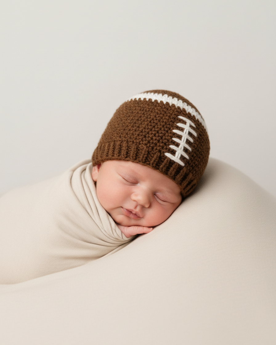 Crochet Football Hat Pattern