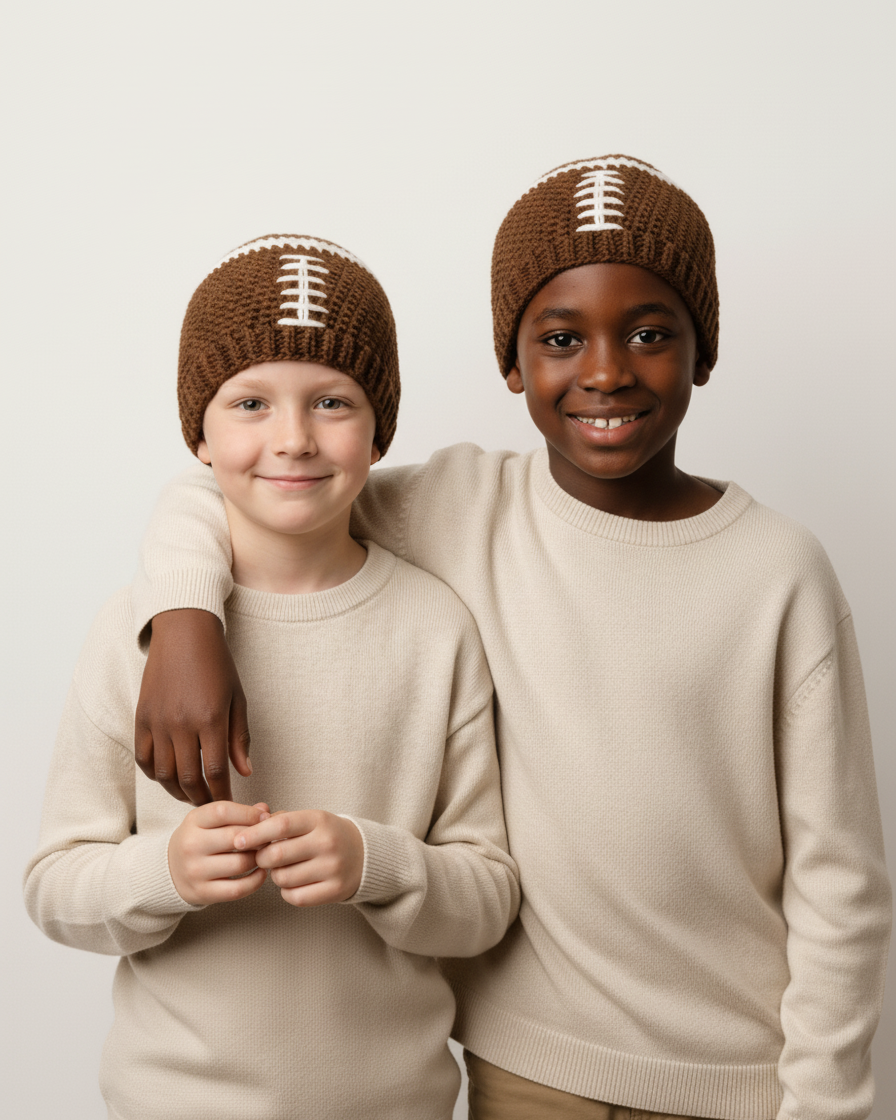 Crochet Football Hat Pattern