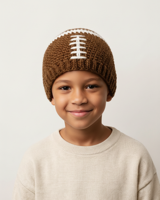 Crochet Football Hat Pattern