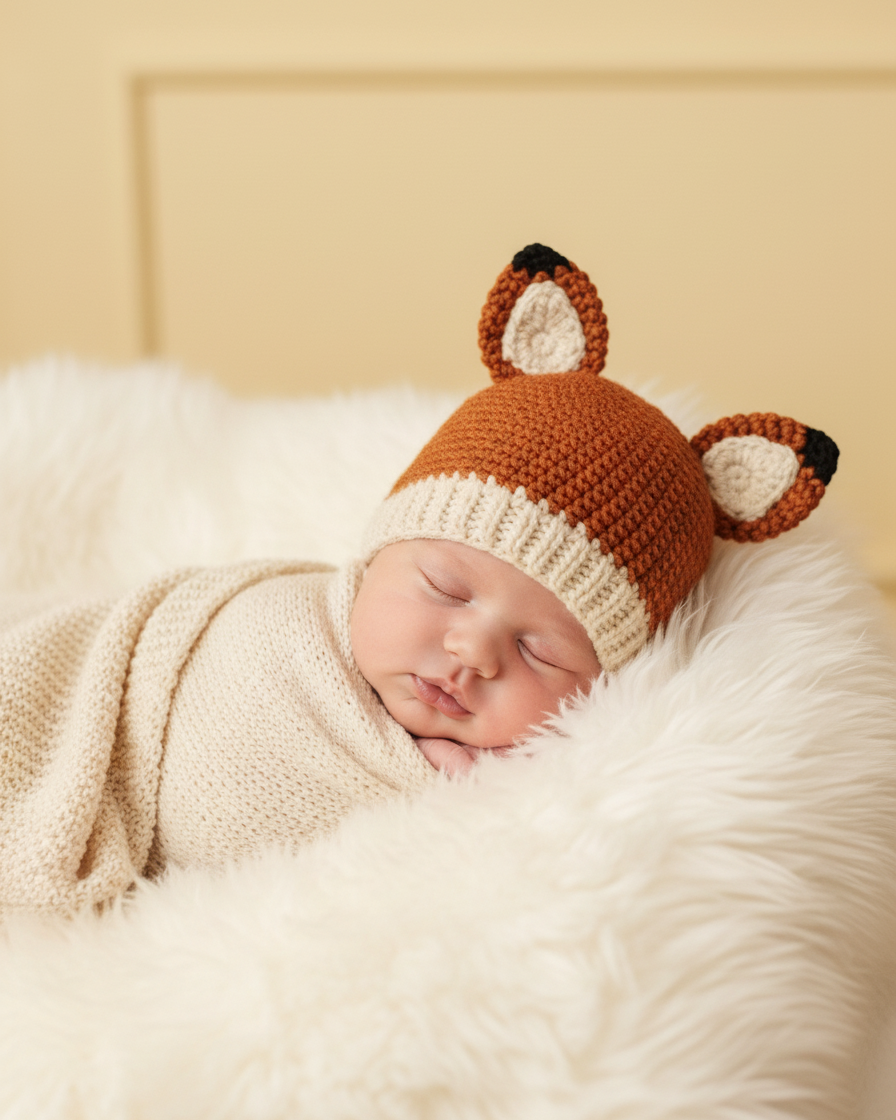 Crochet Fox Hat Pattern