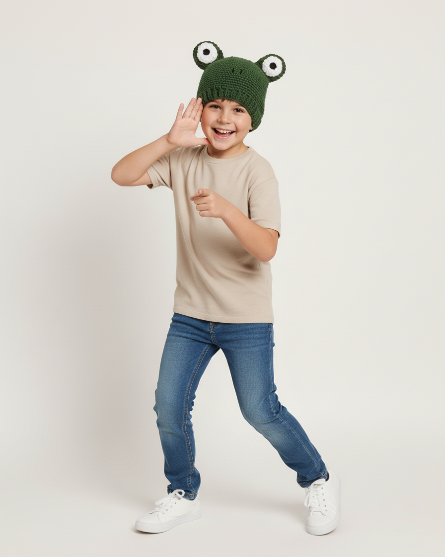 Crochet Frog Hat Pattern