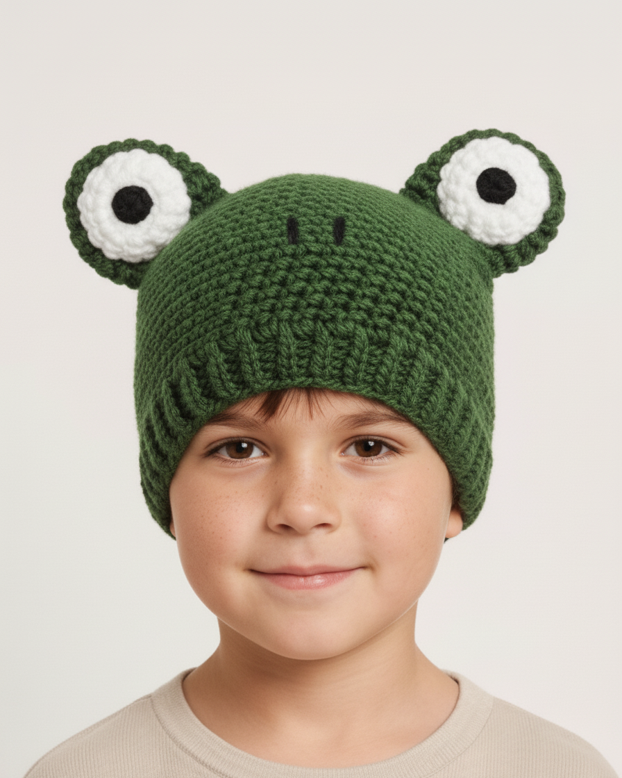 Crochet Frog Hat Pattern