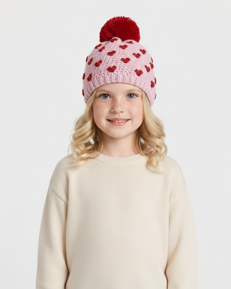 Crochet Heart Hat Pattern