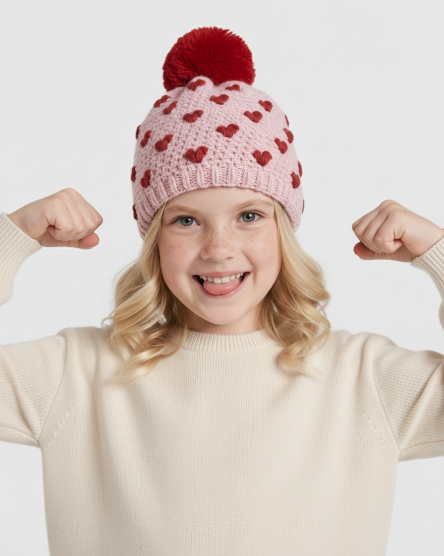 Crochet Heart Hat Pattern