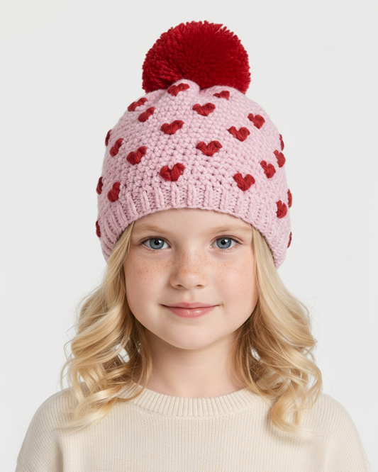 Crochet Heart Hat Pattern