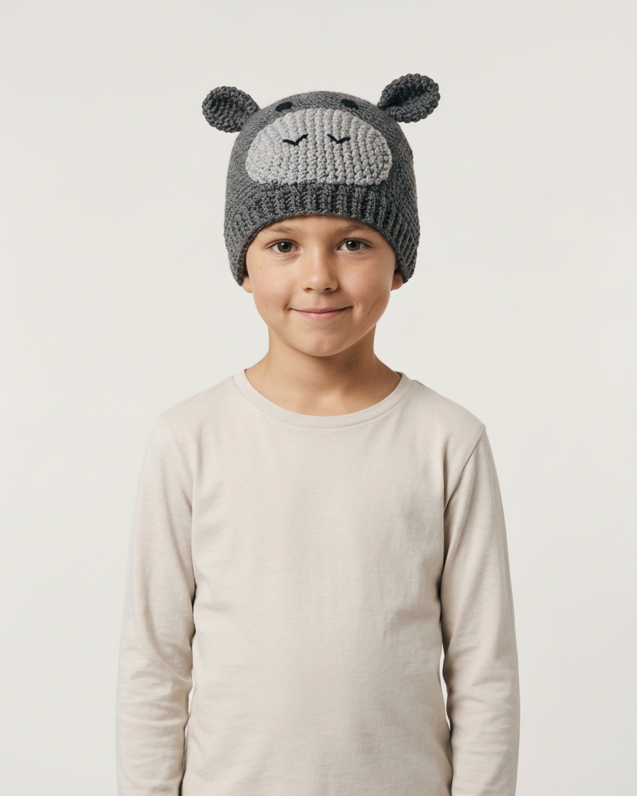 Crochet Hippo Hat Pattern
