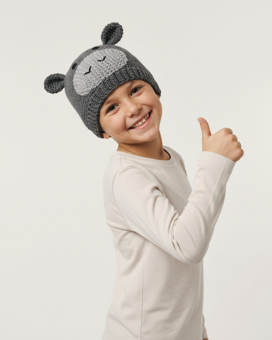 Crochet Hippo Hat Pattern