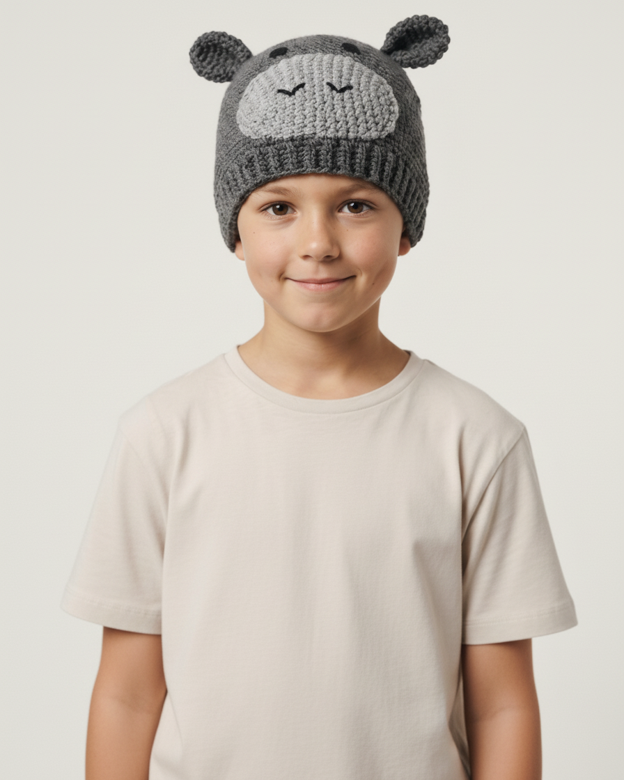 Crochet Hippo Hat Pattern