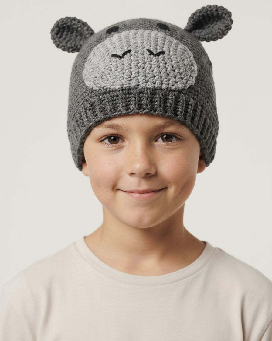 Crochet Hippo Hat Pattern