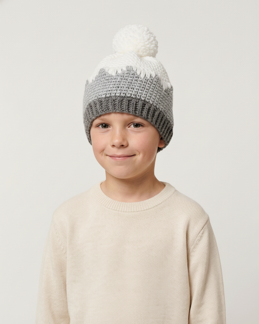 Crochet Icy Mountain Hat Pattern