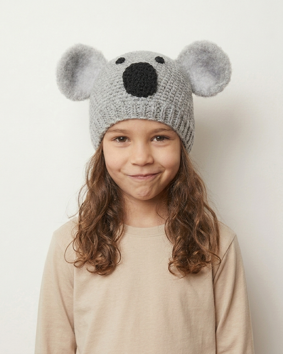Crochet Koala Hat Pattern
