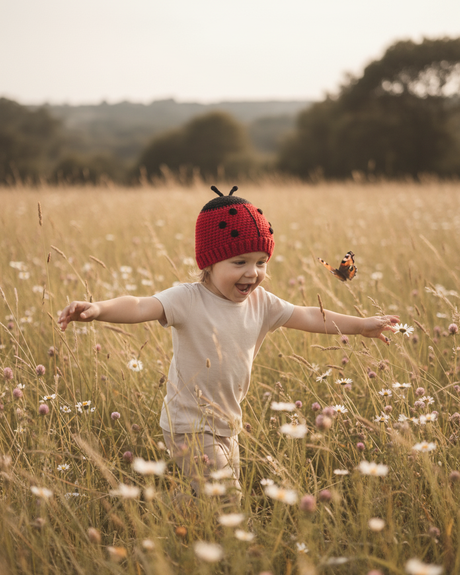 Crochet Ladybug Hat Pattern