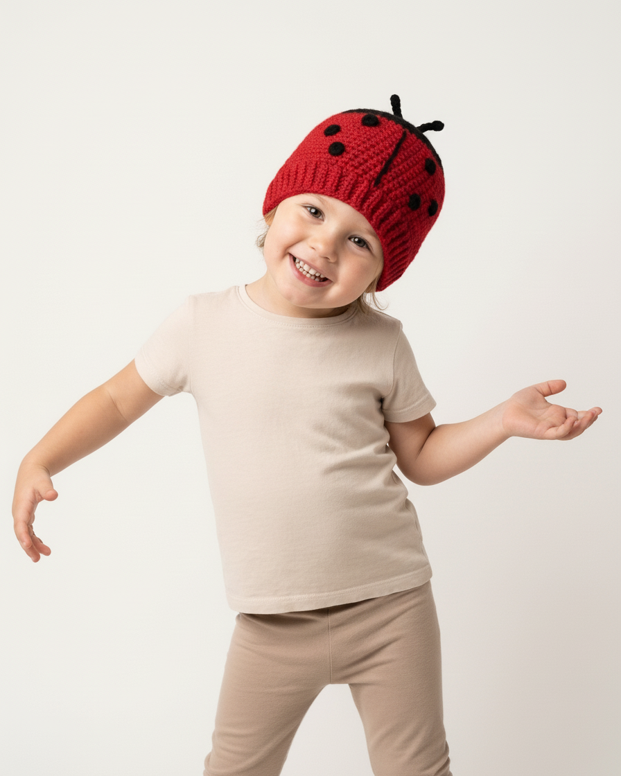 Crochet Ladybug Hat Pattern