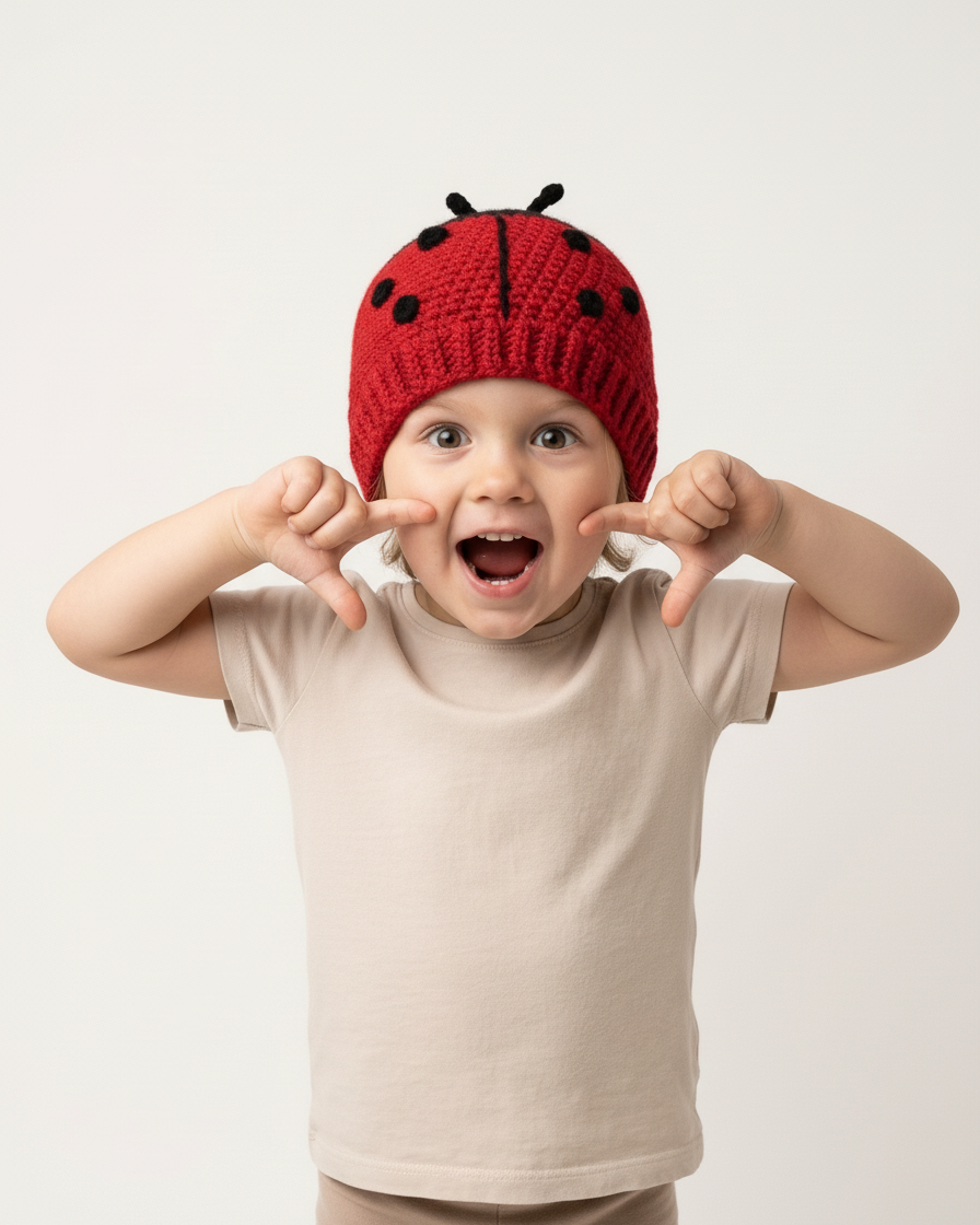 Crochet Ladybug Hat Pattern