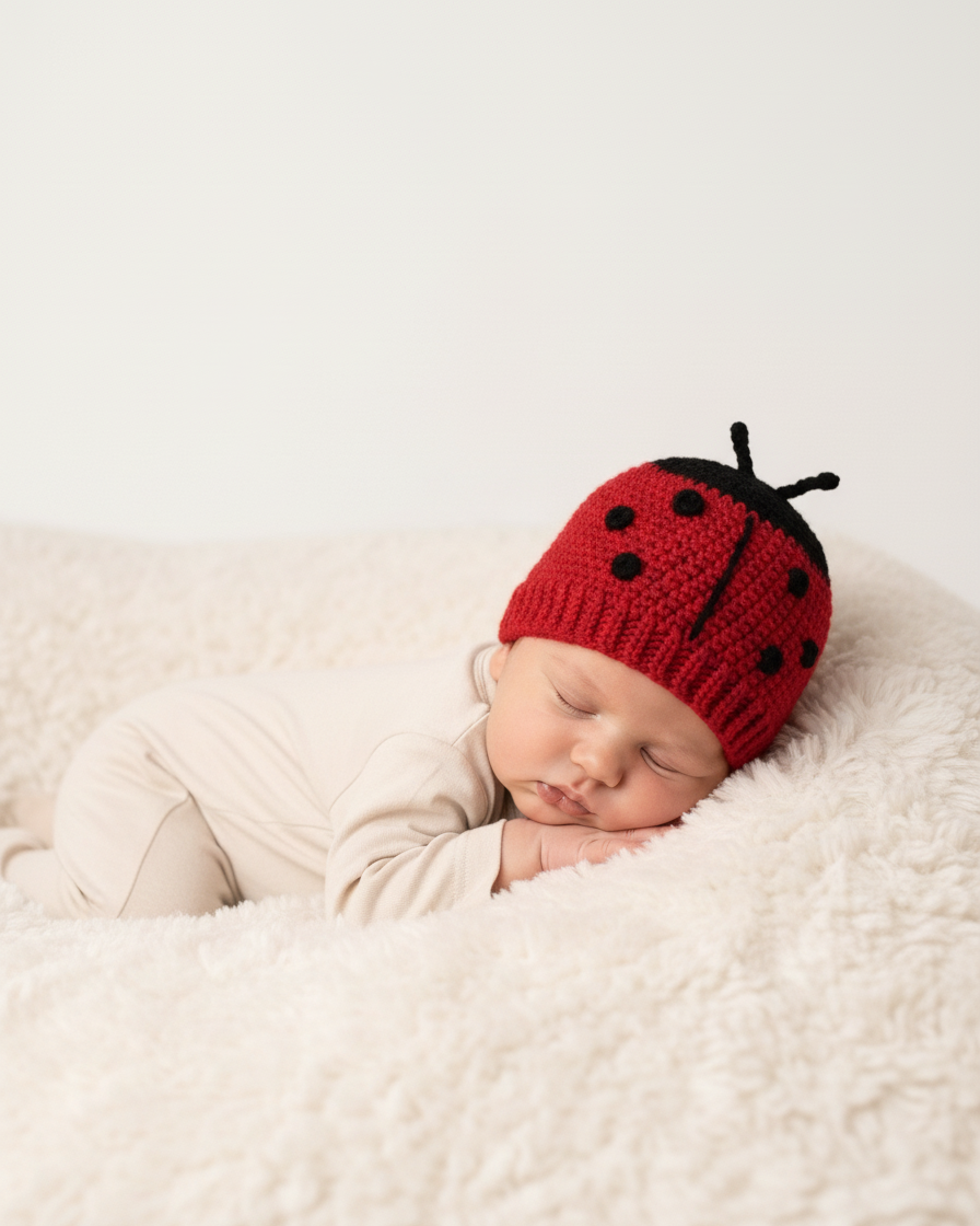 Crochet Ladybug Hat Pattern