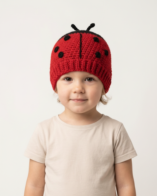 Crochet Ladybug Hat Pattern