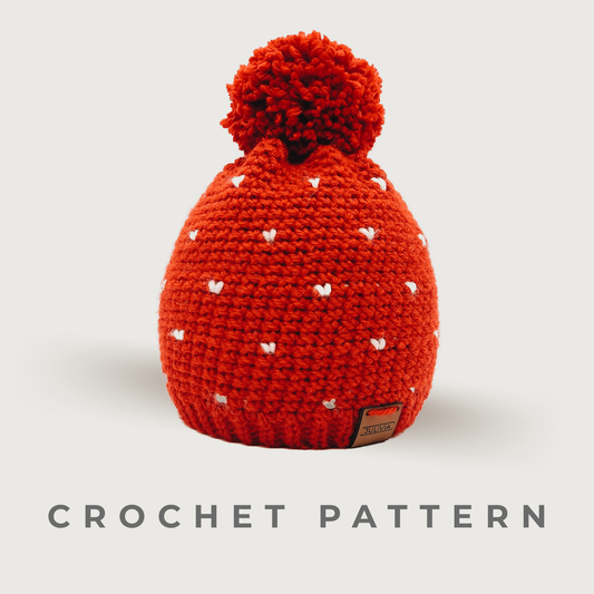 Crochet Mini Hearts Hat Pattern