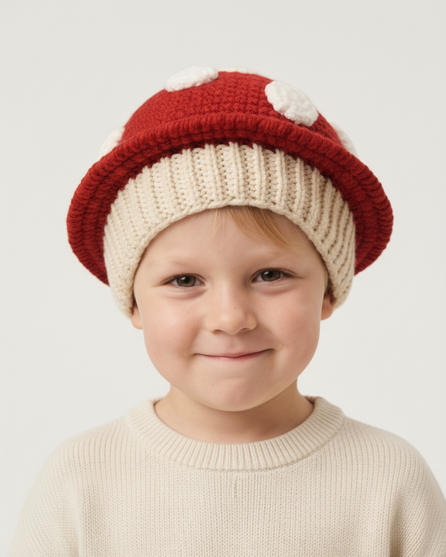 Crochet Mushroom Hat Pattern