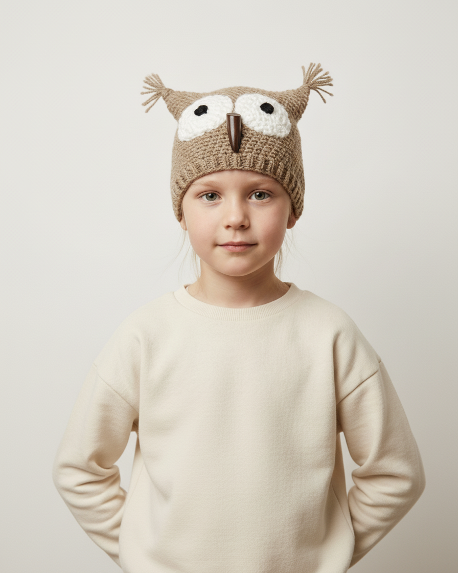 Crochet Owl Hat Pattern