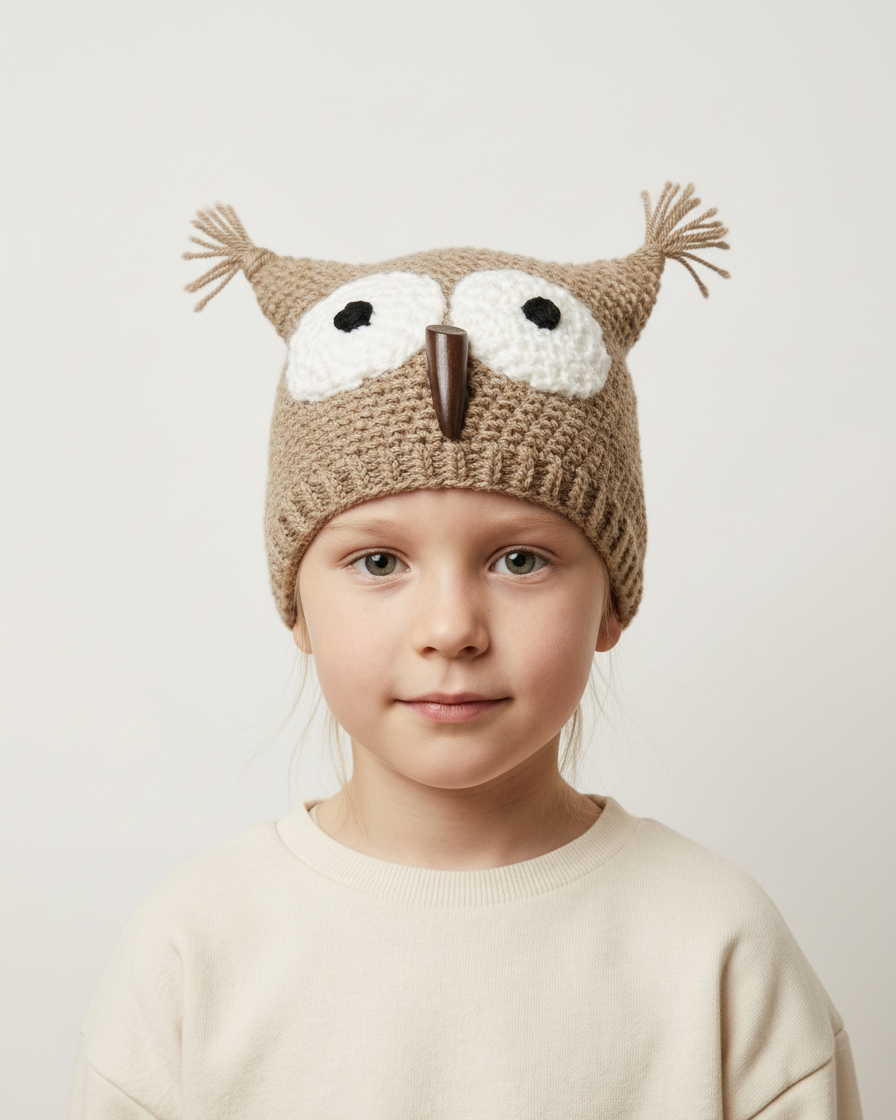 Crochet Owl Hat Pattern